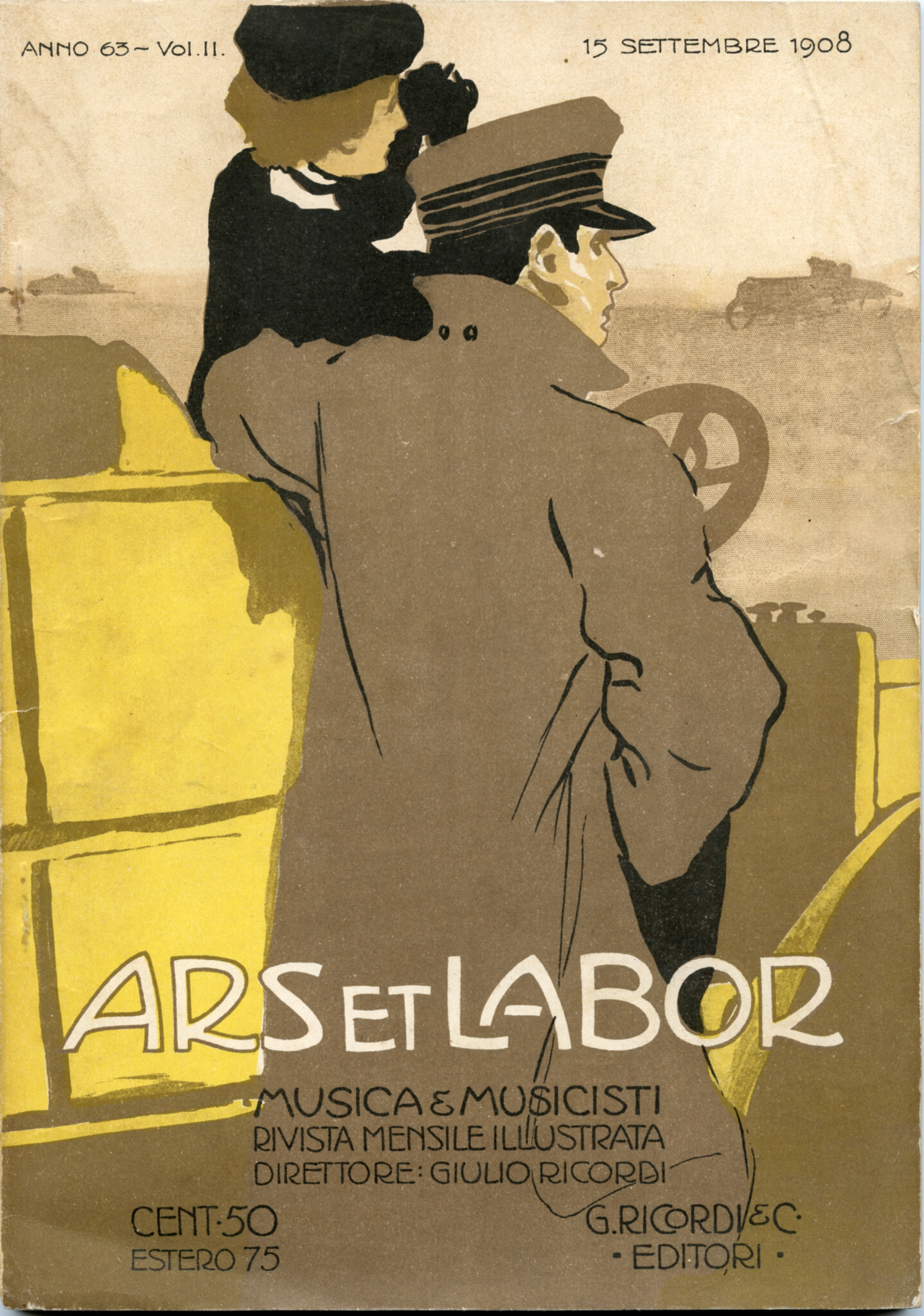 copertina di ARS ET LABOR. Musica e musicisti. Rivista mensile illustrata