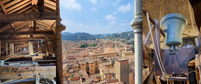 copertina di San Petronio sottotetti e campanile