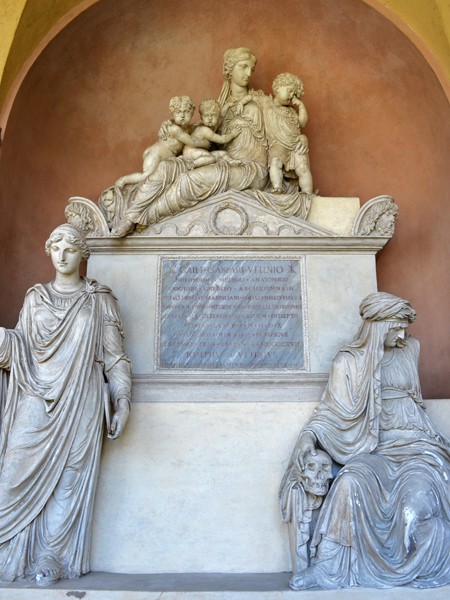 Monumento funerario di G. Gaetano Uttini - G. Putti - Cimitero della Certosa (BO)