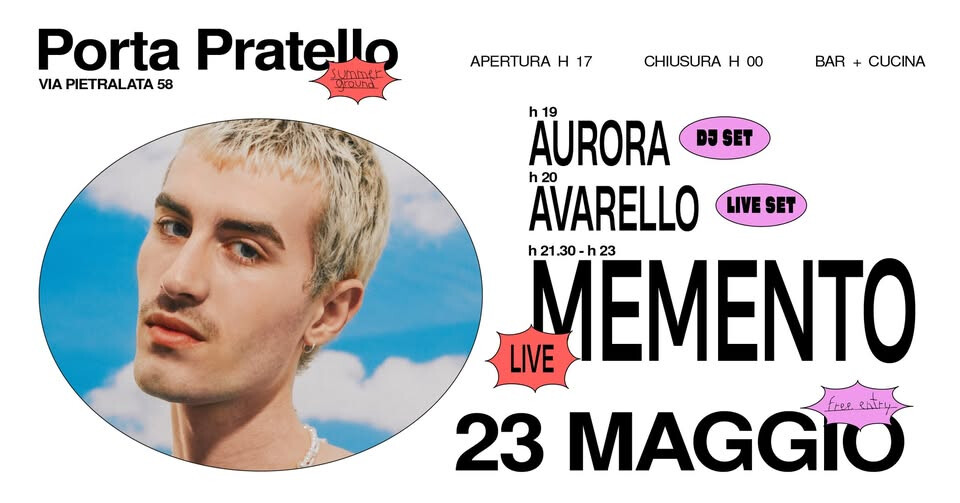 Memento, Avarello + Aurora dj set