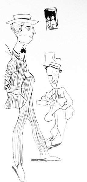 Caricatura del pittore Alfredo Protti 