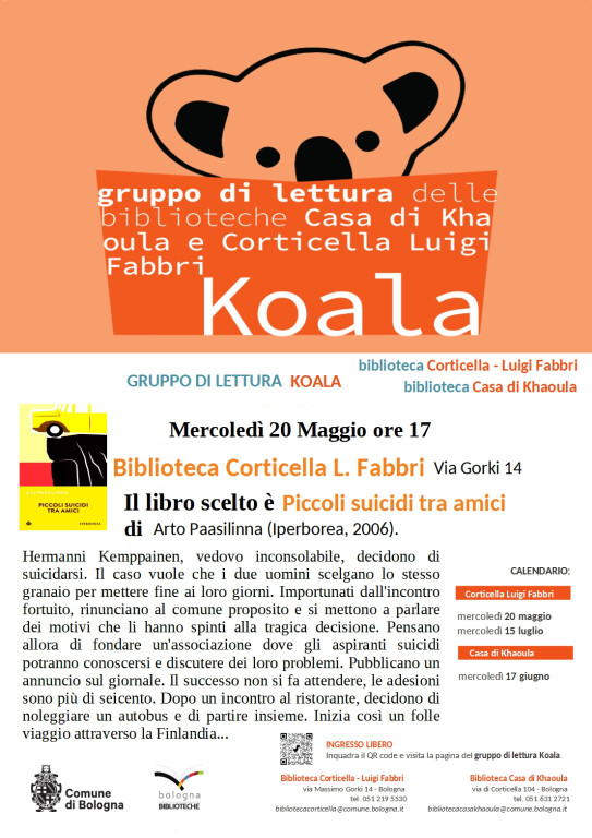 gruppo lettura Maggio 2026