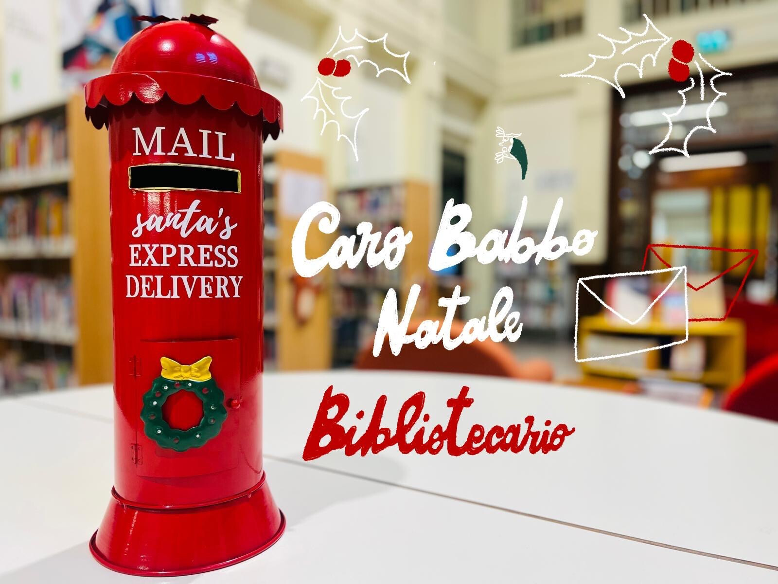 copertina di Caro Babbo Natale Bibliotecario