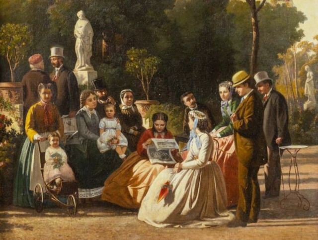 "La lettura del giornale illustrato"
