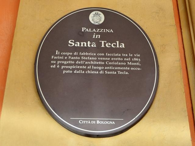Palazzina in Santa Tecla - cartiglio