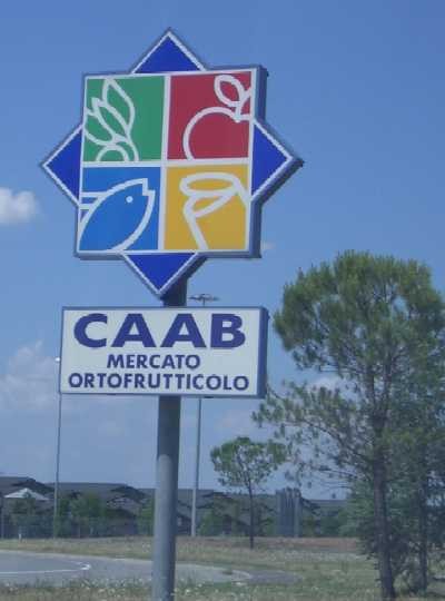 Insegna del CAAB Mercato Ortofrutticolo