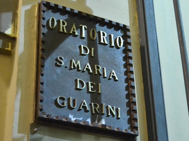 Oratorio di Santa Maria dei Guarini - ingresso - particolare