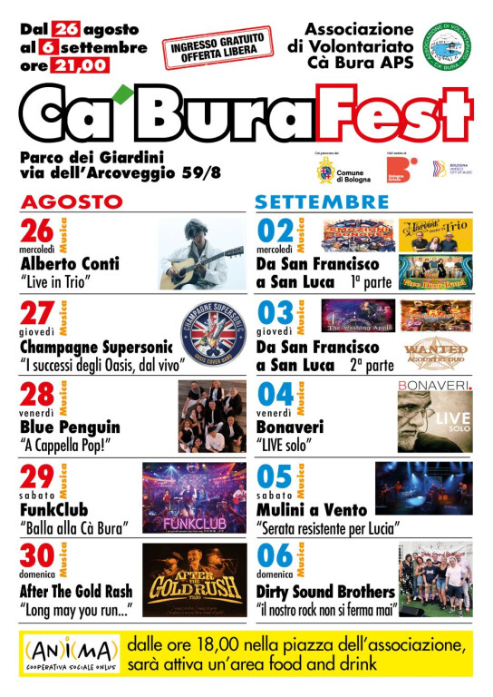 copertina di CaBuraFest  | agosto - settembre