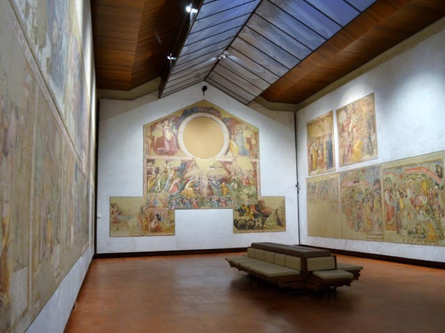 Gli affreschi di Mezzaratta collocati nelle sale della Pinacoteca Nazionale (BO)
