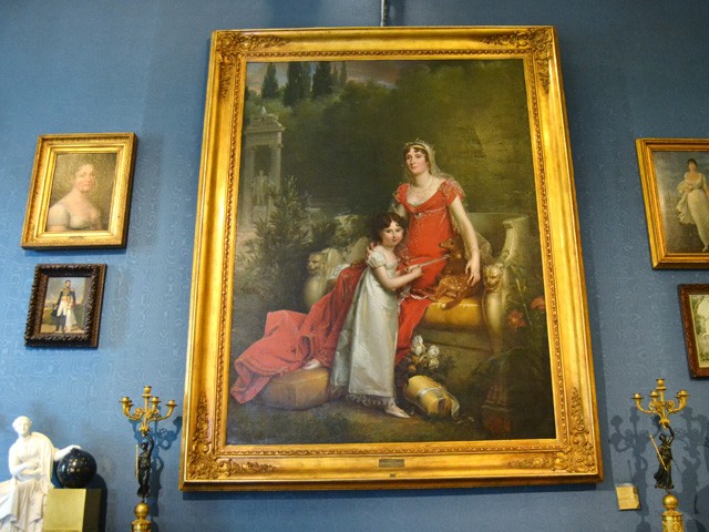 Elisa Bonaparte con la figlia Elisa Napoleona Baciocchi 