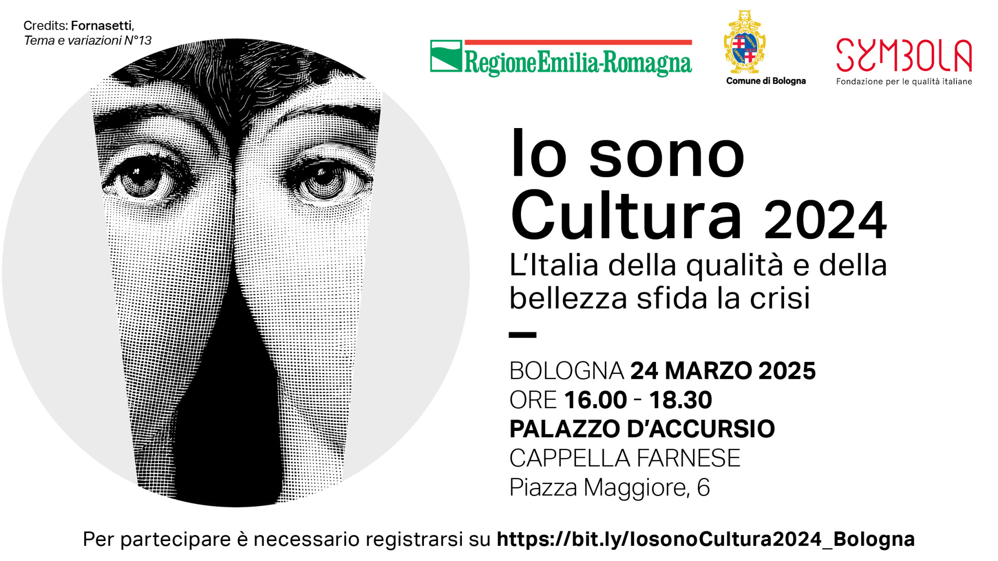 Save the date presentazione Io sono cultura 2024 a Bologna