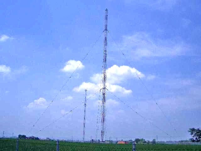 Le antenne RAI del centro trasmittente di Budrio (BO)