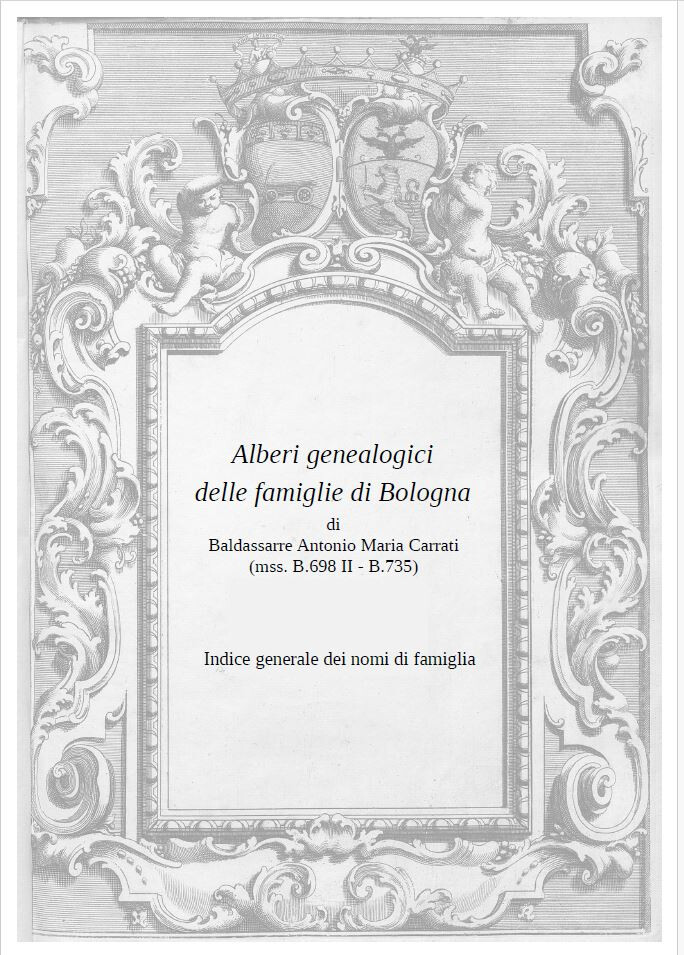 cover of Alberi genealogici  di Baldassarre  Carrati