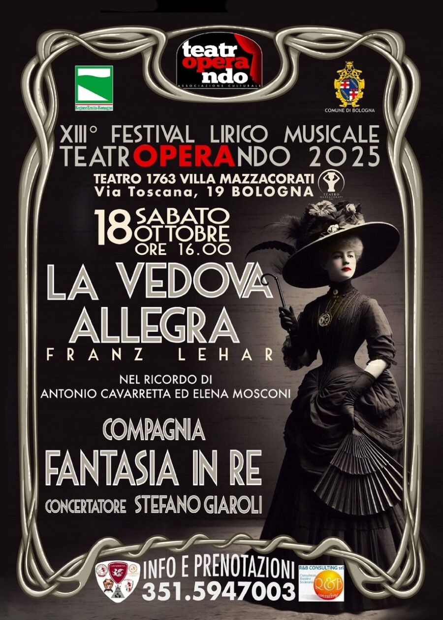copertina di La vedova allegra