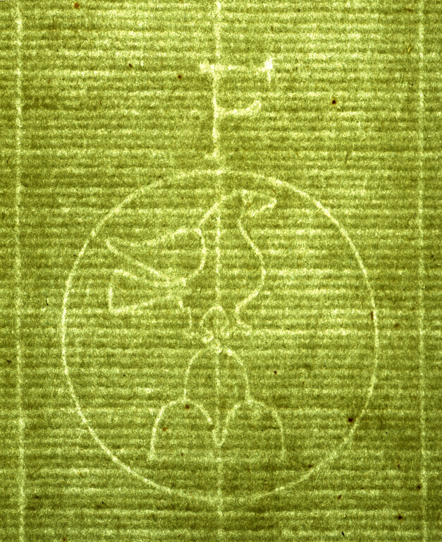 image of ID. 87 colomba su tre monti cerchiata, F