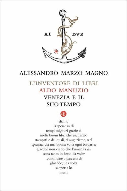 copertina di L'inventore di libri. Aldo Manuzio, Venezia e il suo tempo