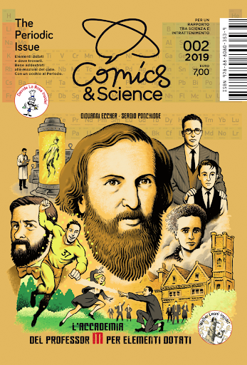 copertina di Giovanni Eccher,The periodic issue. L'Accademia del Professor M per elementi dotati, Roma, IAC-CNR, 2019