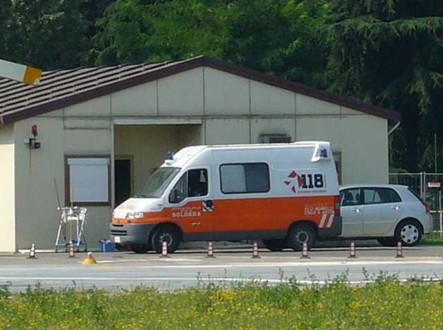 Una ambulanza di Bologna Soccorso 118