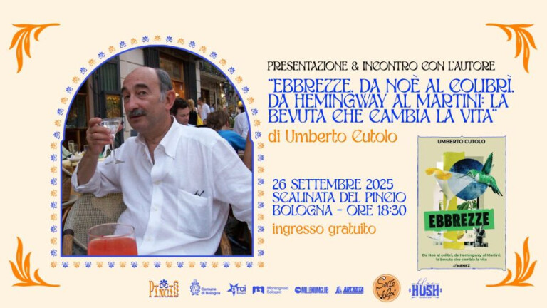 copertina di Ebbrezze. Da Noé al Colibrì, da Hemingway al Martini: la bevuta che cambia la vita