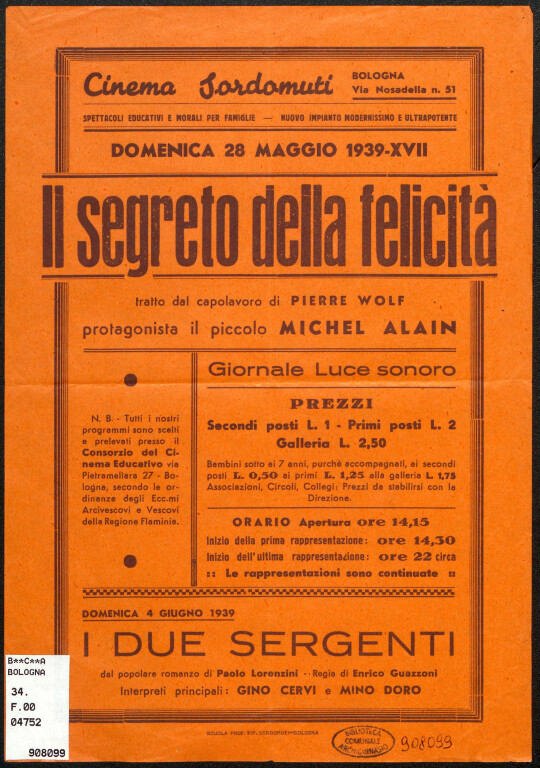 immagine di Le locandine del Cinema dei sordomuti