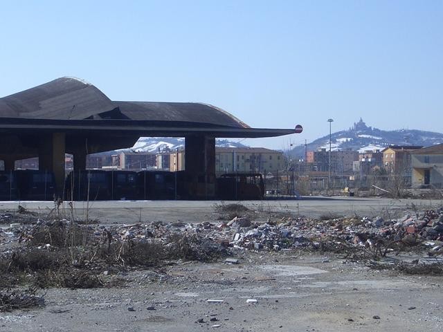 L'area dell'ex mercato ortofrutticolo nel 2005