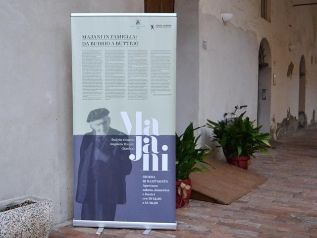 Mostra: "Budrio ricorda Augusto Majani (Nasica)" - Sezione: "Majani in famiglia: da Budrio a Buttrio" - Chiesa di Sant'Agata - Budrio - 2019