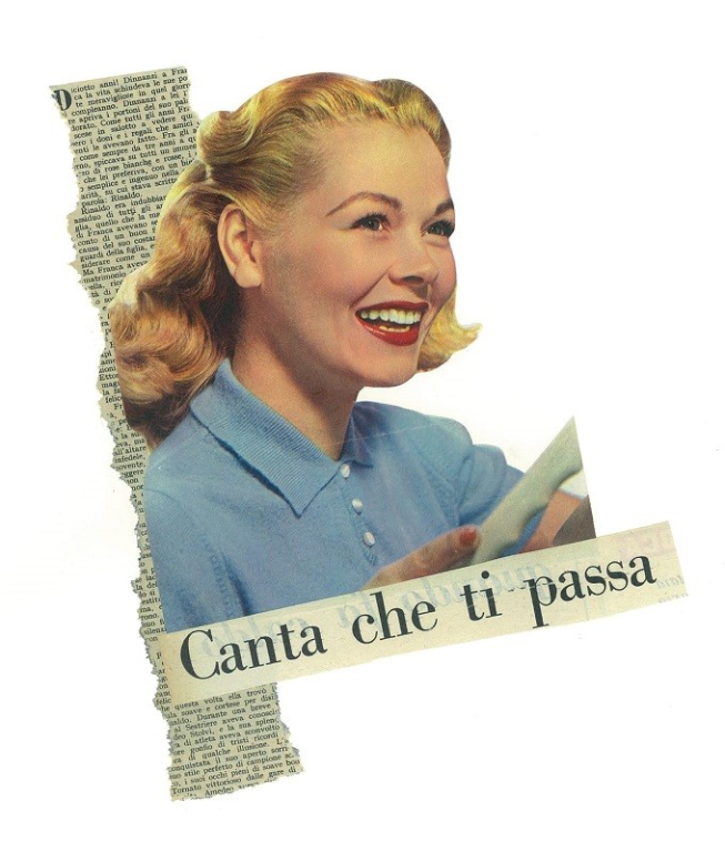 copertina di Collage Vintage Di Maria Grazia Preda.“Go and back” 