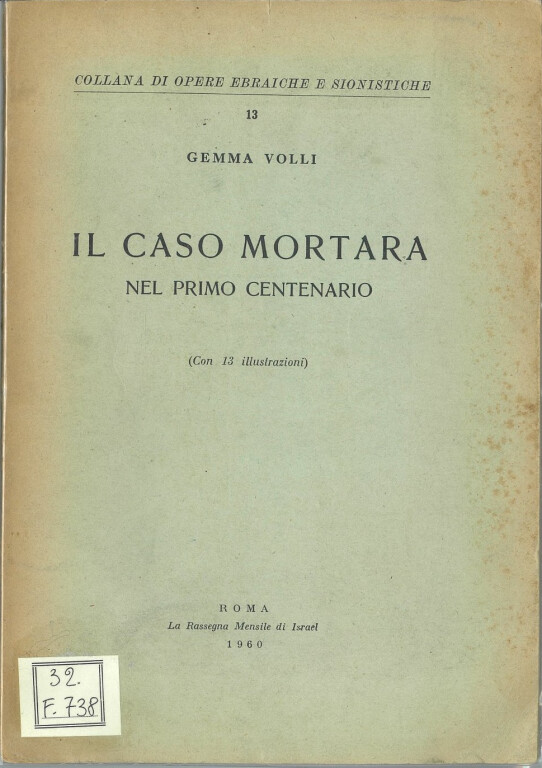 immagine di Gemma Volli, Il caso Mortara (1960)