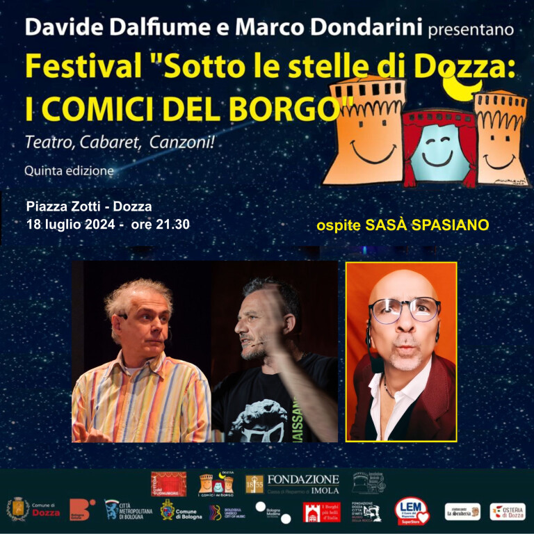 copertina di “Sotto le stelle di Dozza: I Comici del Borgo” - Sasà Spasiano