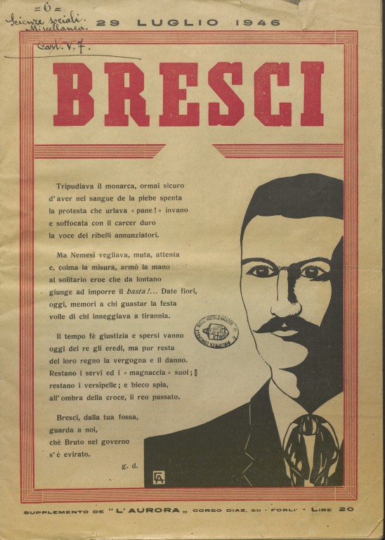 immagine di Bresci, supplemento a «L'Aurora» (1946)
