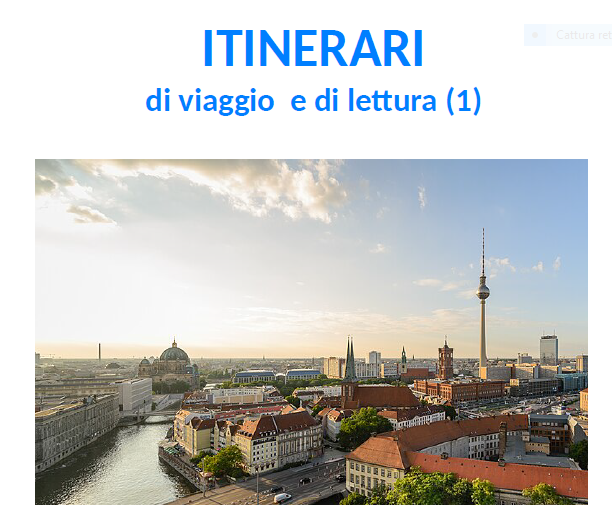 image of Itinerari di viaggio e di lettura