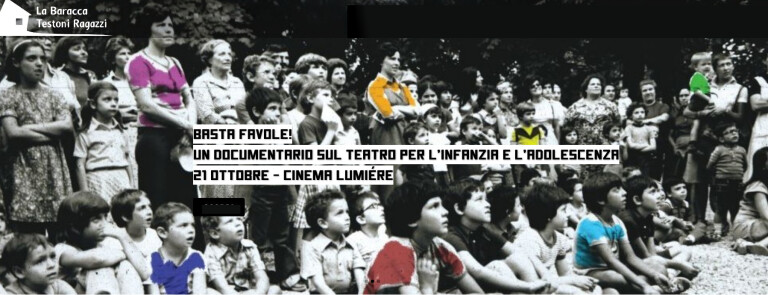 copertina di Basta Favole! Docufilm sul teatro per le giovani generazioni