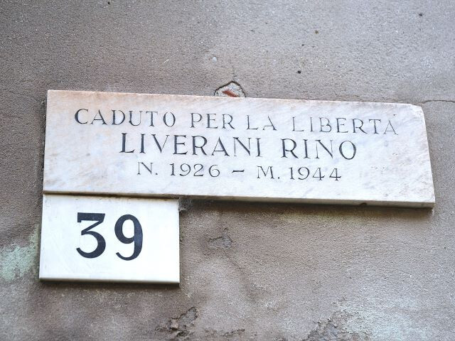 Lapide per Rino Liverani