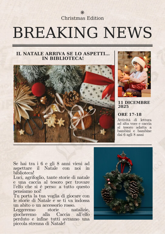 immagine di Il Natale arriva se lo aspetti... in biblioteca!