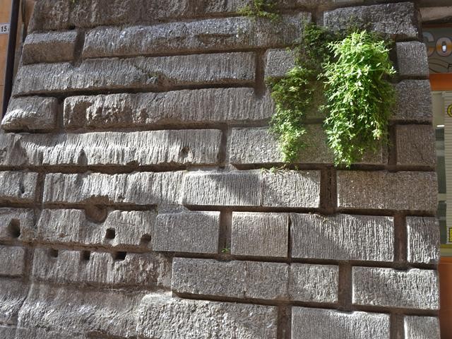 Torre Azzoguidi - basamento in pietra selenite