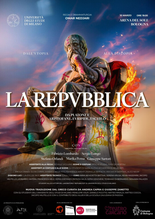 copertina di LA REPUBBLICA - da Platone e Aristofane, Euripide, Eschilo