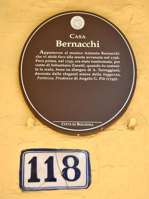 Casa Bernacchi - cartiglio
