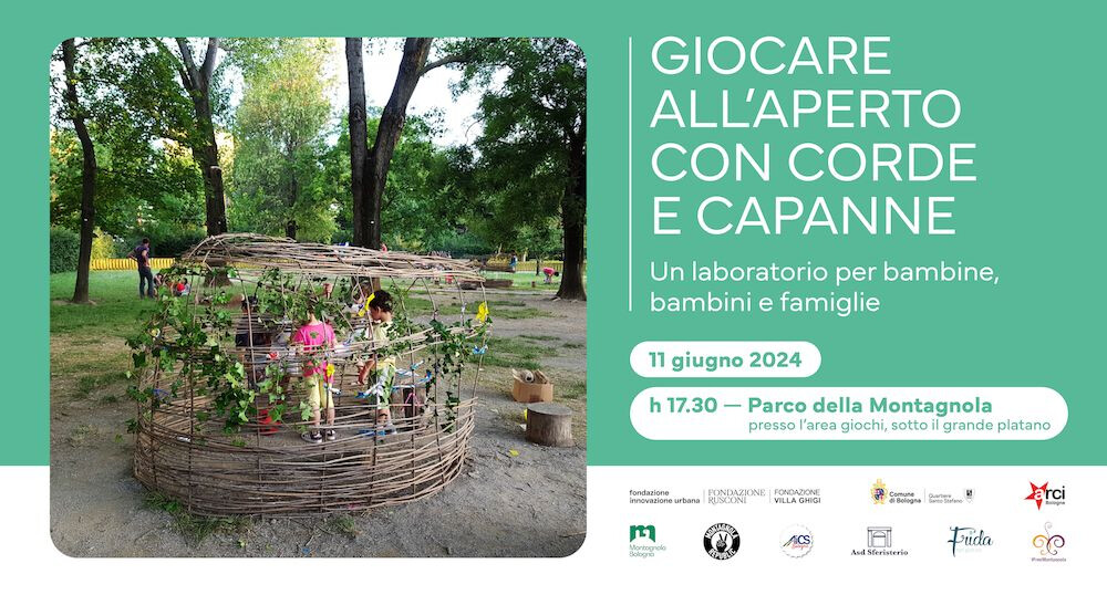copertina di Pomeriggio di giochi con capanne e corde