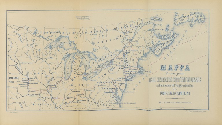 image of Il viaggio scientifico nell'America settentrionale di Giovanni Capellini (1863)