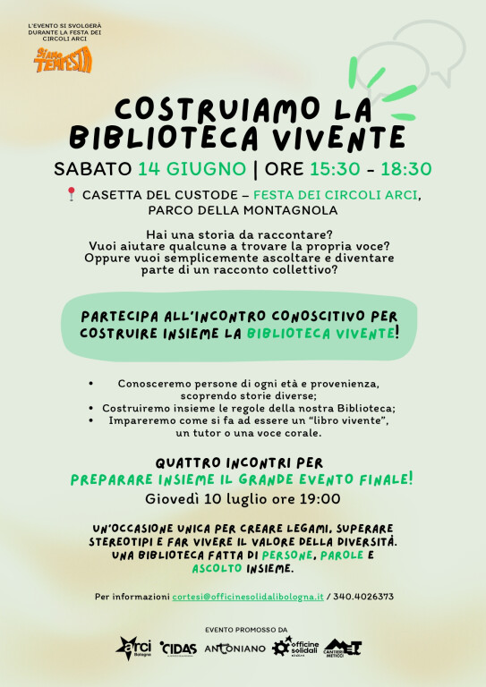 copertina di La Biblioteca Vivente