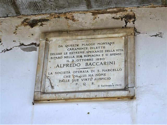 Lapide a ricordo di Alfredo Baccarini