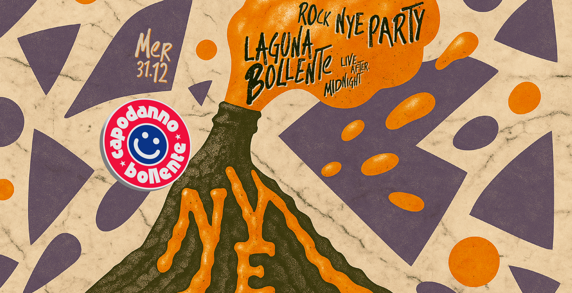 couverture de THE ORIGINAL NYE ROCK PARTY with LAGUNA BOLLENTE