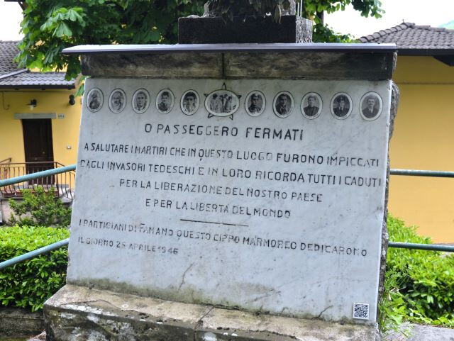 Monumento ai partigiani caduti