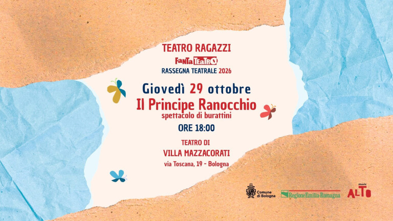 copertina di Il Principe Ranocchio – Spettacolo di burattini