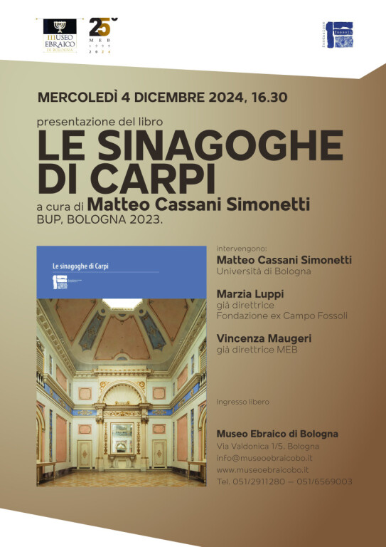 copertina di Le sinagoghe di Carpi