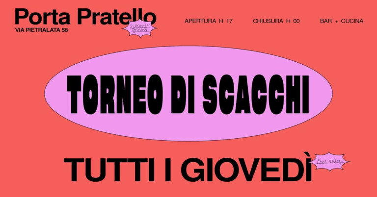 cover of Torneo di scacchi + workshop